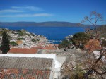 This is at the top of Hydra - you can see it is a long way down to the wharf!