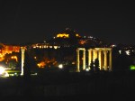 Temple of Zeus from the restaurant in the Royal Olympic