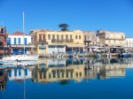 Wharf and restaurants at Rhethimno