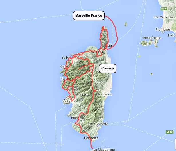 Great roads of Corsica