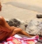 Check out the toe nails!