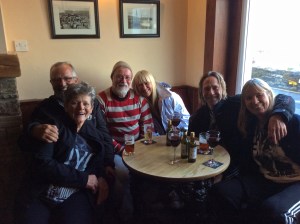 Enjoying a beer with Dave, Maggie, Dave & Di