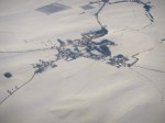 Poland in winter from the air
