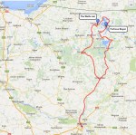 Route taken to The Wolfs Lair