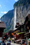The waterfall over Lauterbrunnen