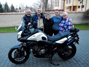 John, Mirak, Jo, Iza and Jadwiga - Thankyou for looking after our bike so well over winter