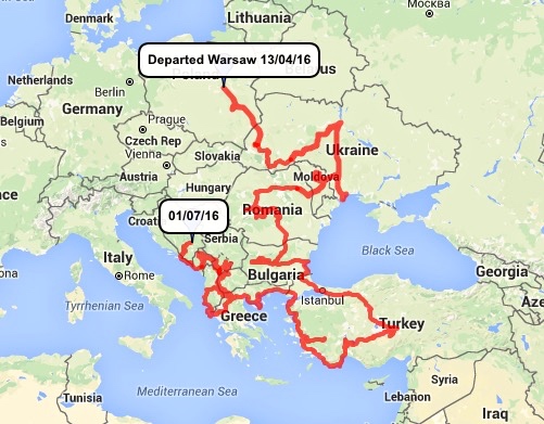 We have done about 15,000 km since leaving Poland mid April